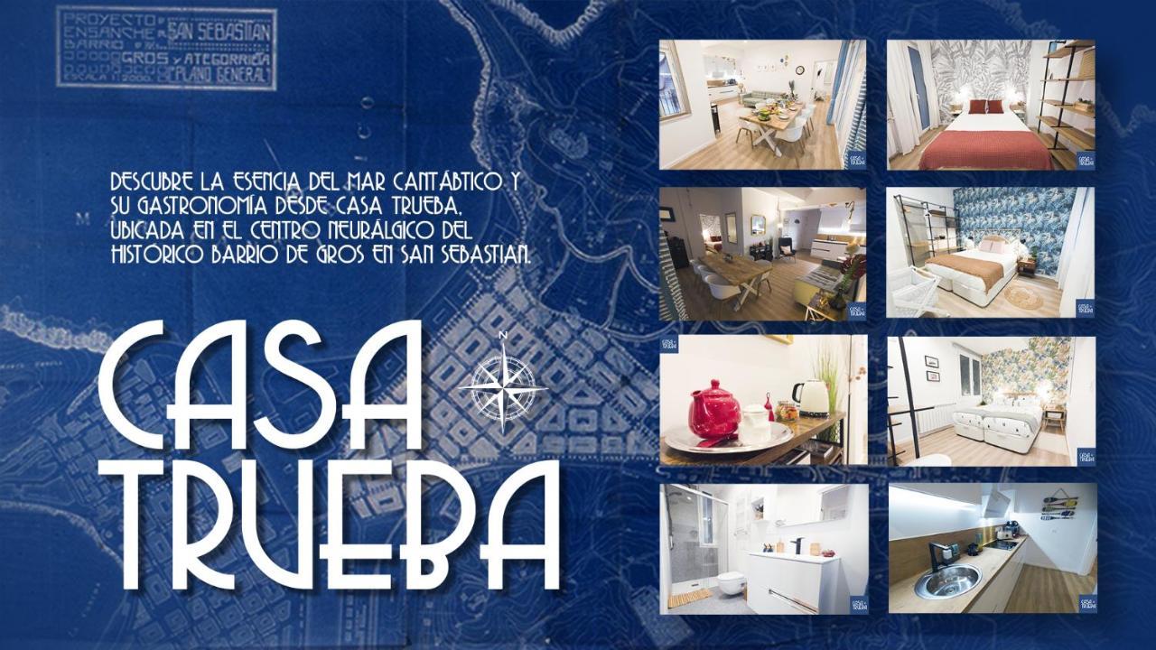 サン・セバスティアンCasa Trueba, Centro Gros, Reformado Y Con Desayunoアパートメント エクステリア 写真